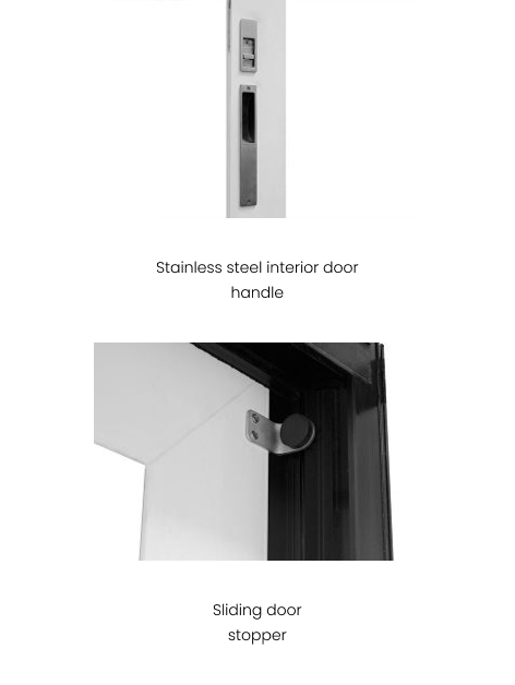 Multiple sliding door hardware